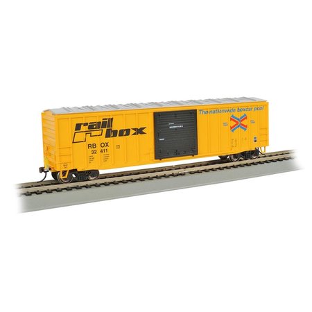 BACHMANN HO Scale 50 ft. Outside Braced Box Car with FRED - Railbox BAC14901